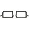 13210E 1975-78 Ford Mustang II; Park Lamp Bezel Set; Die-Cast; Black; Paintable; LH and RH - image 3
