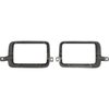 13210E 1975-78 Ford Mustang II; Park Lamp Bezel Set; Die-Cast; Black; Paintable; LH and RH - image 4