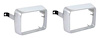 13210F 1975-78 Ford Mustang II; Park Lamp Bezel Set; Die-Cast Chrome; LH and RH - image 1