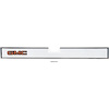 14027522 Rear Tailgate Band Molding Brushed Aluminum; 1981-89 GMC Truck; with GMC Emblem; with Hardware - image 1