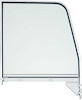 14134 Clear Door Glass Assembly; 1955-1959 Chevrolet, GMC Truck; Chrome Frame, Setting Channel; RH - image 1