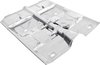 14614W 1962-67 Chevy II, Nova; Complete Floor Pan; Auto Trans, Column Shift; Silver Weld Thru Coating - image 3