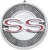 14753 1965 Impala SS, Interior Door Panel Emblems , Pair - image 1