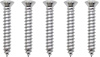 1483 1967-69 Convertible Header Molding Screw #8 x 1" w/ #6 Phillips Head Tapping Screw, Chrome, (Each) - image 1