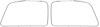 14855 1949-1955 Chevrolet, GMC Truck, Door Window Frame Molding, Stainless Steel, LH & RH - image 1
