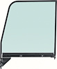 15021 Door Glass 1955-1959 Chevrolet, GMC Truck; Tinted; Black Frame; w/Channel Setting; LH - image 1