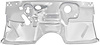 15114W Firewall Panel Assembly 1966-67 Chevy II, Nova; Weld Thru Coating - image 1