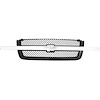 15120575 2003-07 Chevy Silverado, Avalanche, Front Grill Assembly, Mesh Style Insert, Smooth Shell, Dark Gray