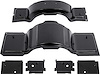 152768 Bucket Seat Frame Supports 1969-71 Nova, 1971 Ventura; 6 Piece Set; EDP Coated - image 1