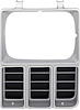 152877 1981-82 Chevrolet, Pickup, Blazer, Suburban, Headlamp Bezel, Single Headlamp, Argent Silver & Black, LH, Driver Side - image 1