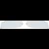 152883 1966 Impala, Bel Air, Caprice, Headlight Eyebrow Extension Moldings, Pair - image 2