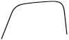 153150 1947-1954 Chevrolet, GMC Truck, Roof Drip Rail, LH, Driver Side - image 1
