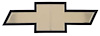153489 Bow Tie Grille Emblem 1983-91 Chevy Trucks/Van<li>Gold Anodized Brushed Finish, Black Border<li> - image 1