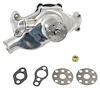 153656P Water Pump 1955-72 Chevrolet; Small Block V8; Short Style; Cast Aluminum; Polished Finish - image 1