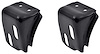 153700 1962-66 Chevy, GMC Truck, Hood Rear Bump Stop Brackets, Pair - image 1