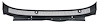 153748 1961-62 Impala, Bel Air, Biscayne, Cowl Vent Panel, EDP Coated - image 1