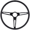 153797 Comfort Grip  3-Spoke Steering Wheel for 1969-1972 Chevy Camaro, Chevelle, Impala, Nova, Truck [Black Spokes/Black Grip] - image 1