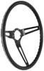 153797 Comfort Grip  3-Spoke Steering Wheel for 1969-1972 Chevy Camaro, Chevelle, Impala, Nova, Truck [Black Spokes/Black Grip] - image 4