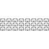 154010 1967-72 GM, Molding Clip, Windshield or Back Window, Upper, Lower, 24 Piece Set - image 1