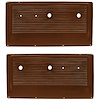 15472071 Interior Door Panels; 1967-71 Chevy, GMC Pickup, Blazer, Jimmy, Suburban; ABS; Brown; RH & LH; Pair - image 1