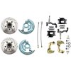 154771BK 1964-74 GM A, F, X-Body; Front Disc Brake Kit; Drilled/Slotted Rotors; Black Calipers - image 2