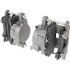 154902 1978-85 GM, Front Caliper Set, Metric Style, Loaded w/ D154 Brake Pads, 5.5" Mounting Bolt Spacing - image 1