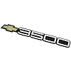 15551239 1988-99 Chevrolet GMT400 Series C/K Truck, SUV, 3500 Door Emblem w/ Post, Adhesive Backed