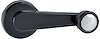 1985-05 GM Truck Window Crank Handle ; Gloss Black - image 1