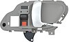 1995-02 GM C/K Pickup Truck / Sport Utility Inner Door Handle - RH Chrome Lever With Gray Housing - image 1