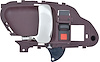1995-02 GM C/K Pickup Truck / Sport Utility Inner Door Handle - LH Chrome Lever With Red Housing - image 1