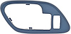 1995-02 Chevrolet / GMC Truck  with Power Lock Hole Inner Door Handle Bezel - Blue; LH - image 1