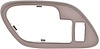 1995-02 Chevrolet / GMC Truck  with Power Lock Hole Inner Door Handle Bezel - Brown; LH - image 1