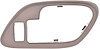 1995-02 Chevrolet / GMC Truck  with Power Lock Hole Inner Door Handle Bezel - Brown; RH - image 1