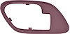 1995-02 Chevrolet / GMC Truck  with Power Windows/Locks Inner Door Handle Bezel - Red; LH - image 1
