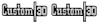 157519 1973-76, GM Truck, "CUSTOM 30", Front Fender Emblem, Pair - image 1