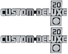 157533 Front Fender Emblem Set for 1981-1988 Chevy Trucks Custom Deluxe 20 - image 1