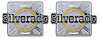 157544 1981-88 Chevrolet K5 BLAZER, "Silverado" Rear Quarter Panel Emblem Set, Pair - image 1