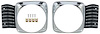 16119 Standard Headlamp Bezels for 1968 Chevy II, Nova - image 1