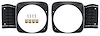 16129 Headlamp Bezels-1968 Chevrolet Nova; SS; With Hardware; Pair