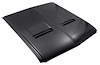 16612CR Hood Assembly-1967-68 Mustang; w/Turn Signal Cut-Out; Steel; Bolt On; EDP Coated - image 1