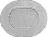 Metal Trunk/Floor Plug Fits 3-1/4" x 2-1/4" Oval Hole - image 1