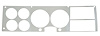 17133 Dash Bezel Insert Fits Select 1981-1987 Chevy/GMC Truck/SUV Models - image 1