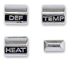 18519C 1967 Mustang; Heater Control Knob Set; Without AC; 4 Pieces - image 1
