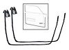 20530K 1971-73 Mustang, Cougar; Door Frame Weatherstrip Seals; Pair - image 1