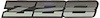 20544118 Rocker Panel Emblem 1985-87 Camaro Z28; Tri-Color Gray/Black - image 1