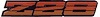 20554150 Rocker Panel Emblem 1985-86 Camaro Z28; Red - image 1
