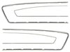20944-CM Door Panel Trim Moulding Set 1965-66 Mustang Pony; 4 Piece - image 2