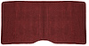 1967-68 Camaro / Firebird Red Loop Fold Down Rear Seat Carpet - image 1