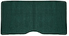 1967-68 Camaro / Firebird Aqua/Turquoise Loop Fold Down Rear Seat Carpet - image 1