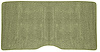 1968 Camaro / Firebird Ivy Gold Loop Fold Down Rear Seat Carpet - image 1